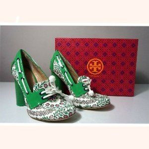 Tory Burch Garden Party Fisher 110mm Loafer Pump Size 7.5